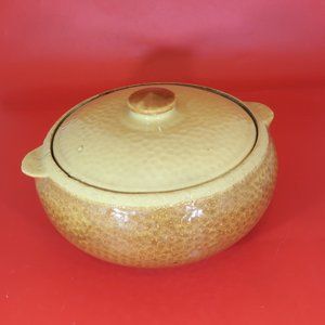 KLA Ham'rd Vintage Oven Ware Lidded Pottery Bowl 43-18